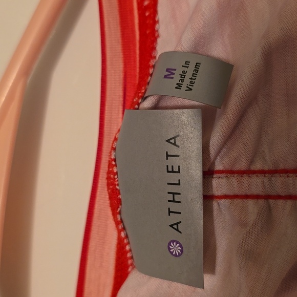 Athleta Pacifica 1/2 Zip Striped Pullover M Long Sleeve - Picture 3 of 3